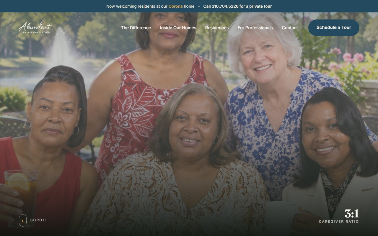 Abundant Living Facilities — live site